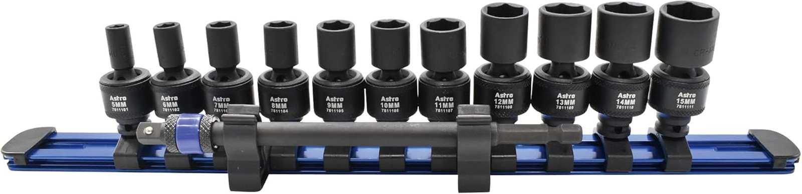 s 78111 12Pc 1/4" Square & Hex Drive Magnetic Universal 6Pt Impact Socket Set fo