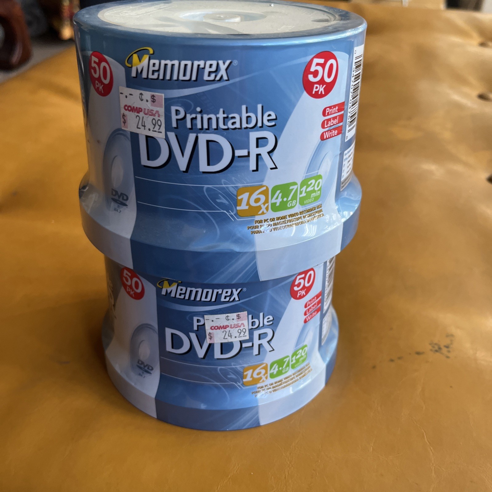 Memorex Printable DVD-R 50 Pack 16X 4.7GB 120 Min Brand NEW Factory Sealed