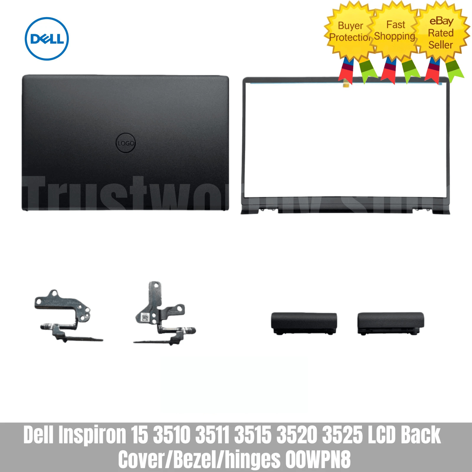 For Dell Inspiron 15 3510 3511 3515 3520 3525 LCD Back Cover/Bezel/hinges/HingeC