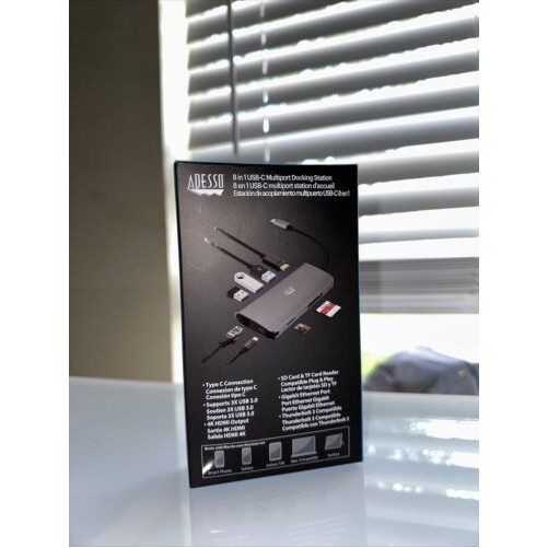 Adesso AUH-4030 8 IN 1 USB-C MULTIPORT DOCKING STATION