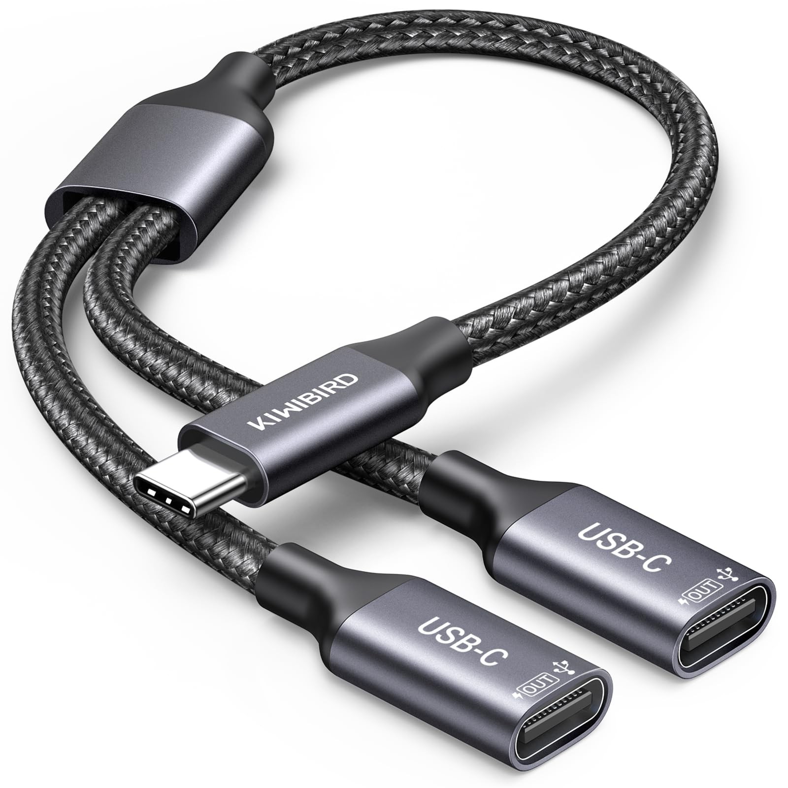 USB C Splitter 1 in 2 Out Charging, Type C Splitter 1 in 2 Out