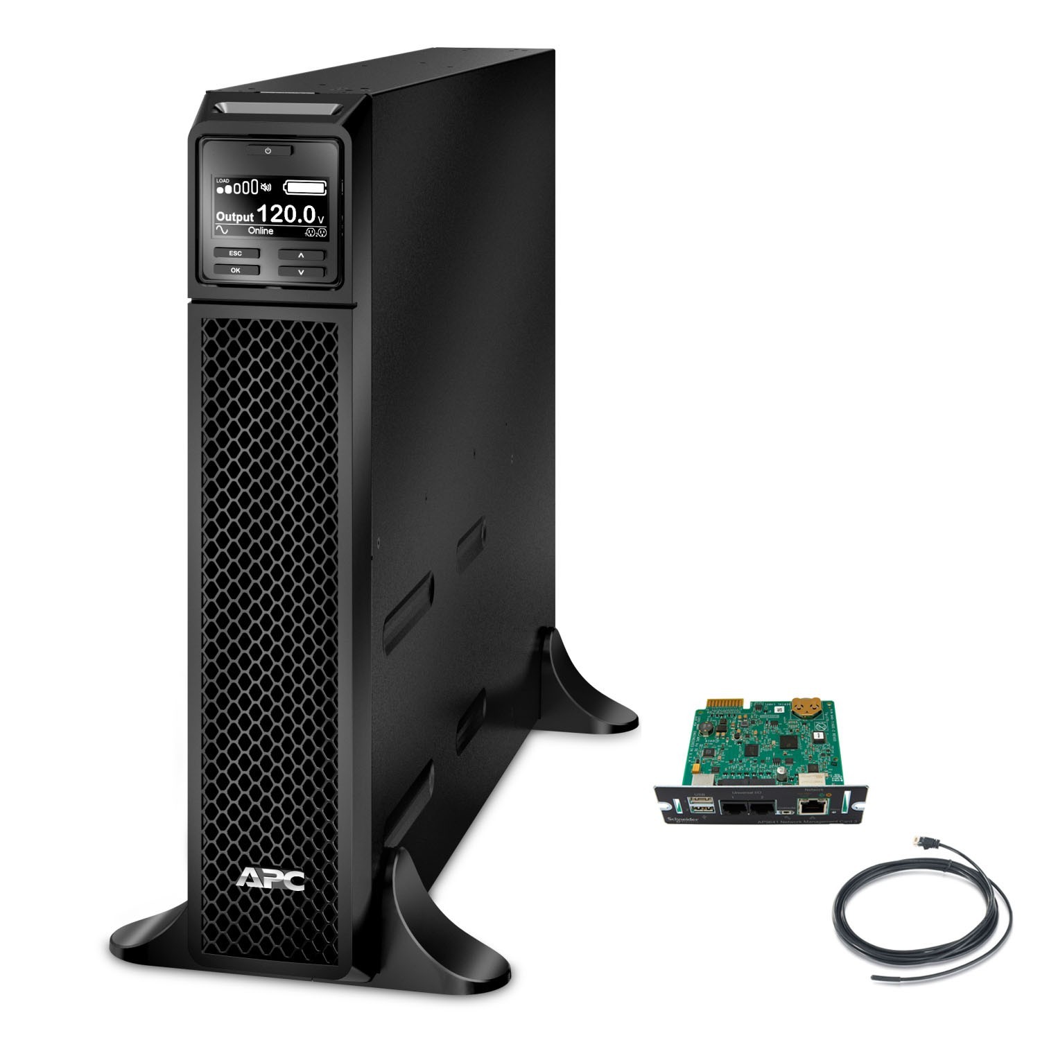 Bundle: APC SRT2200XLA-NC SmartUPS UPS with AP9641 Network Card
