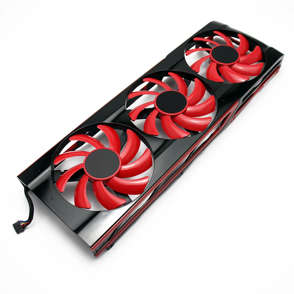 Triple Fan GPU Cooler Shroud 12V 4Pin for Tesla P40 M40 K80 and Radeon HD7990