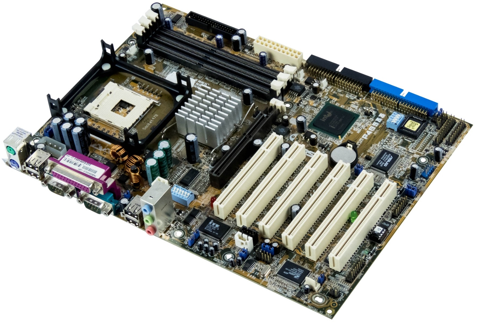 Motherboards ASUS P4B533 Intel 845E s.478 DDR ATX AGP PCI