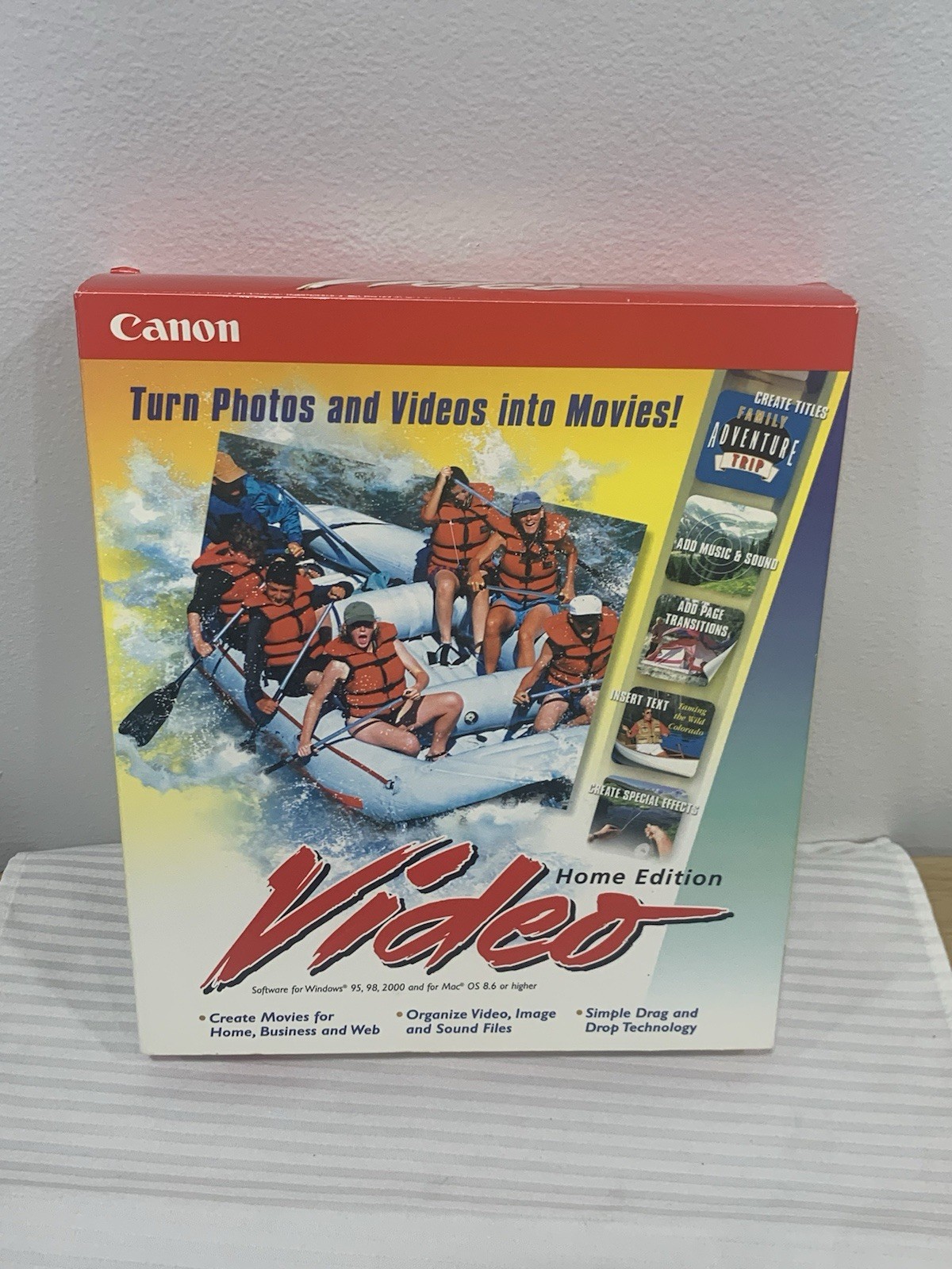 Vintage CANON VIDEO HOME EDITION, PC/MAC Software WINDOWS 95, 98, 2000 & MAC OS