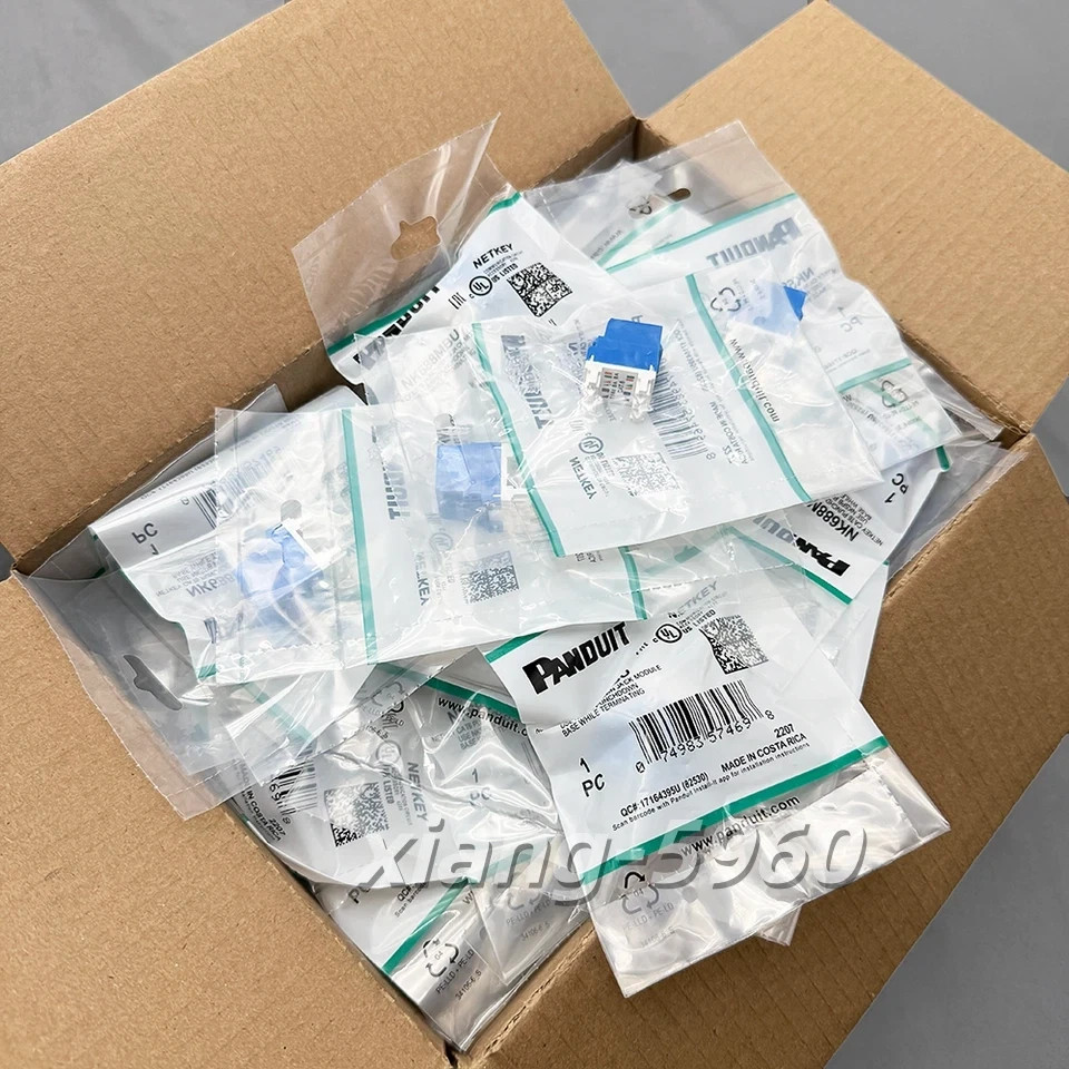 Panduit NetKey NK688MBU/Blue NK688MRD/Red Cat6 Keystone Jack  Module (Box of 50)