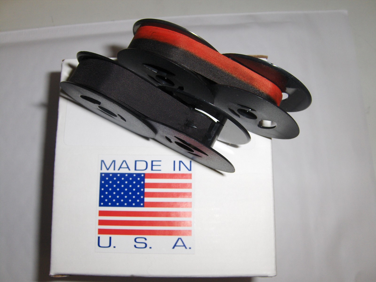 Olivetti Lettera 31 Typewriter Ribbon 2 Pack - (1) Solid Black + (1) Black/ Red