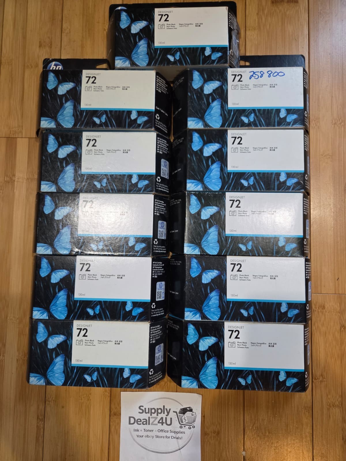 Lot of 11 HP 72 Photo Black C9370A OEM Sealed DesignJet Inks NEW Sealed Boxes