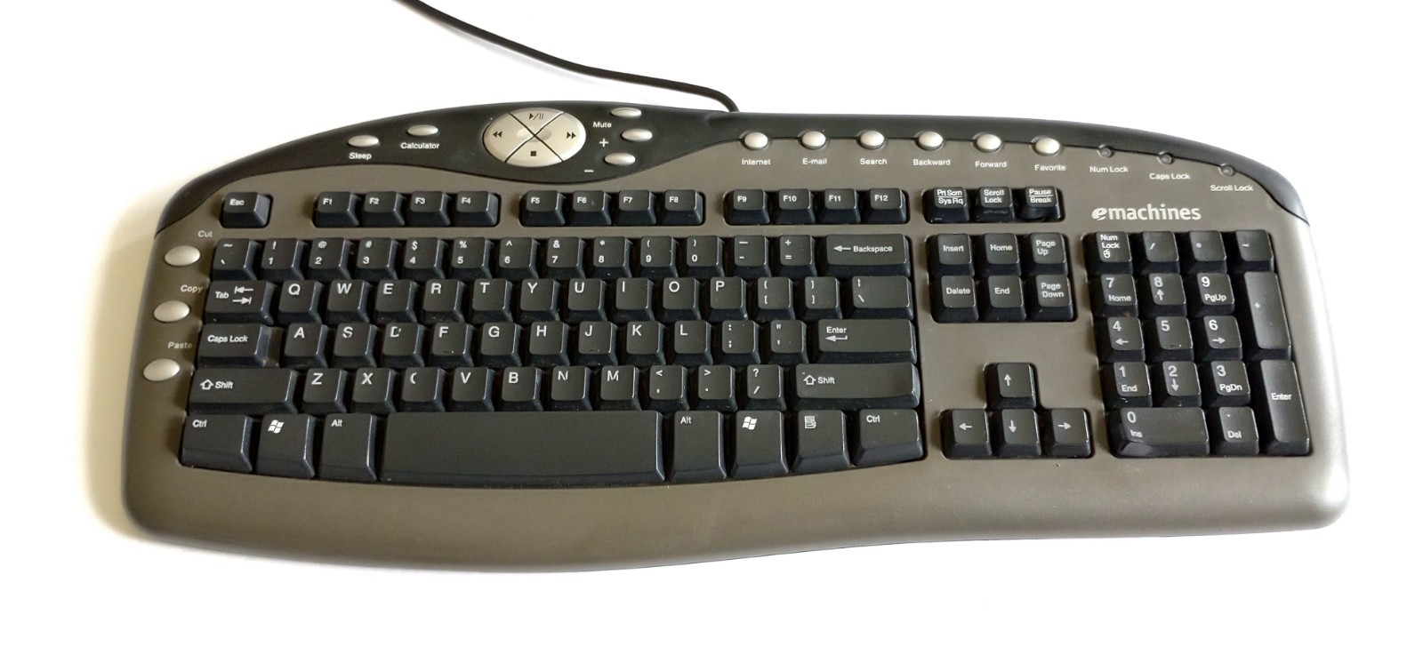eMachines USB Wired Keyboard Model KU-0108 Vintage USED