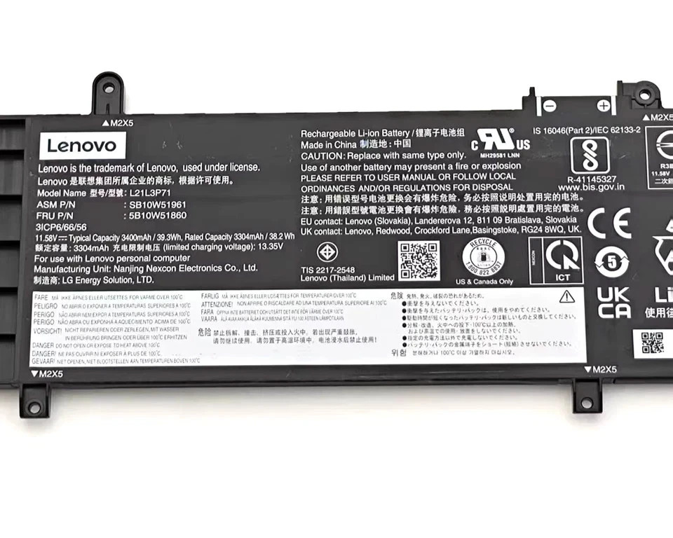 OEM Genuine 39.3Wh L21L3P71 L21D3P71 Battery for Lenovo ThinkPad T14 Gen 3 4 US
