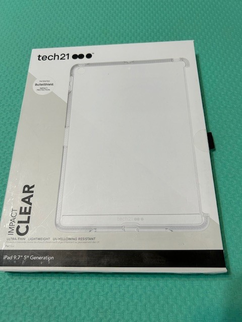 Tech21 Impact Clear Case for Apple iPad 5th Generation 9.7 Bullet Shield Thin