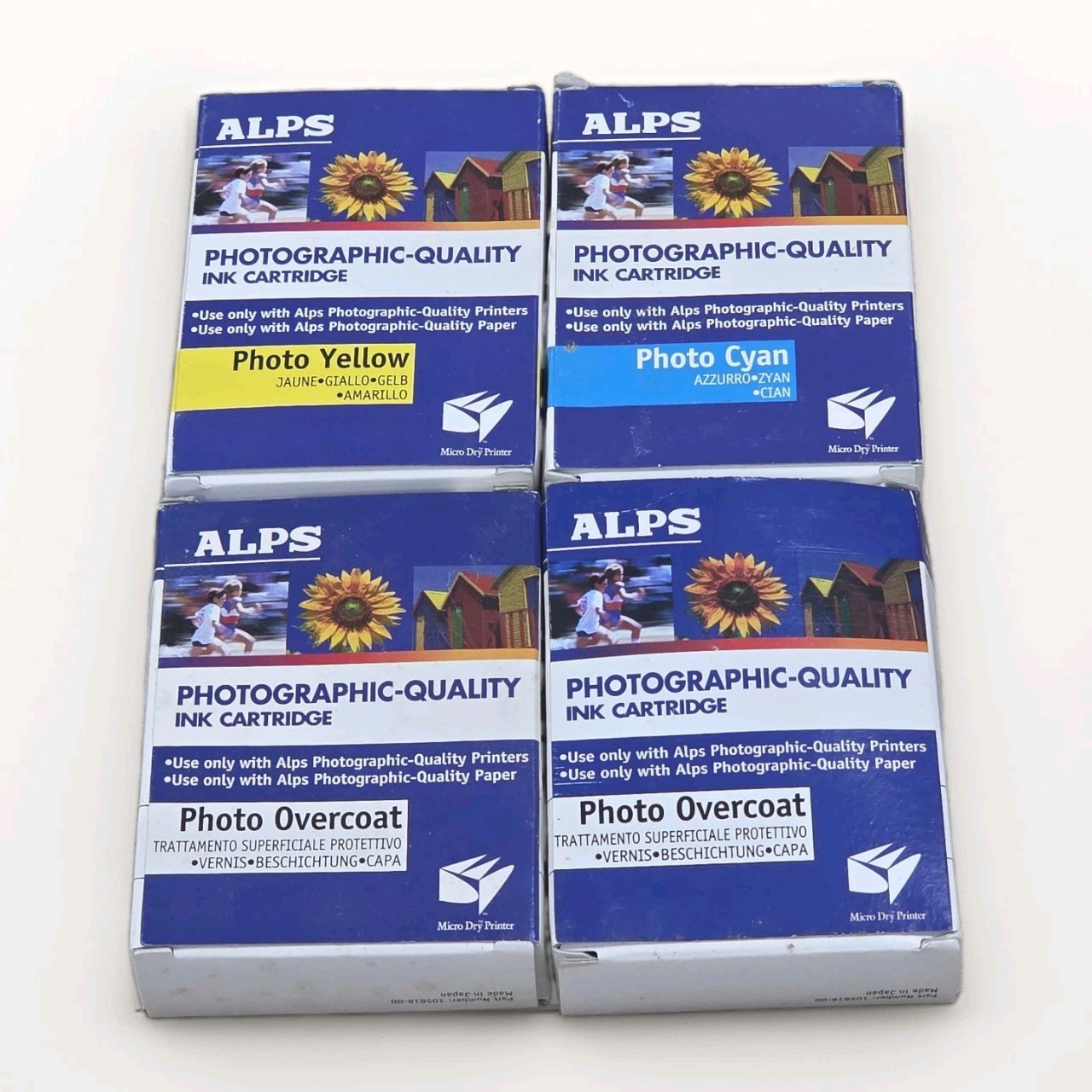 Alps MD Photographic Quality Printer Ink Cartridge - Dye- 4 Pack 105816, 105818 