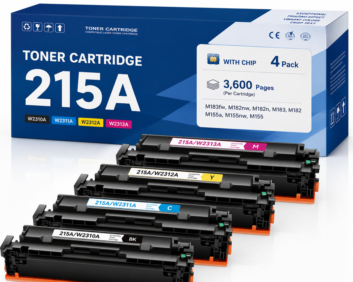 215A W2310A Toner Cartridges Compatible for Pro M155 M182nw M182nw 4Pack