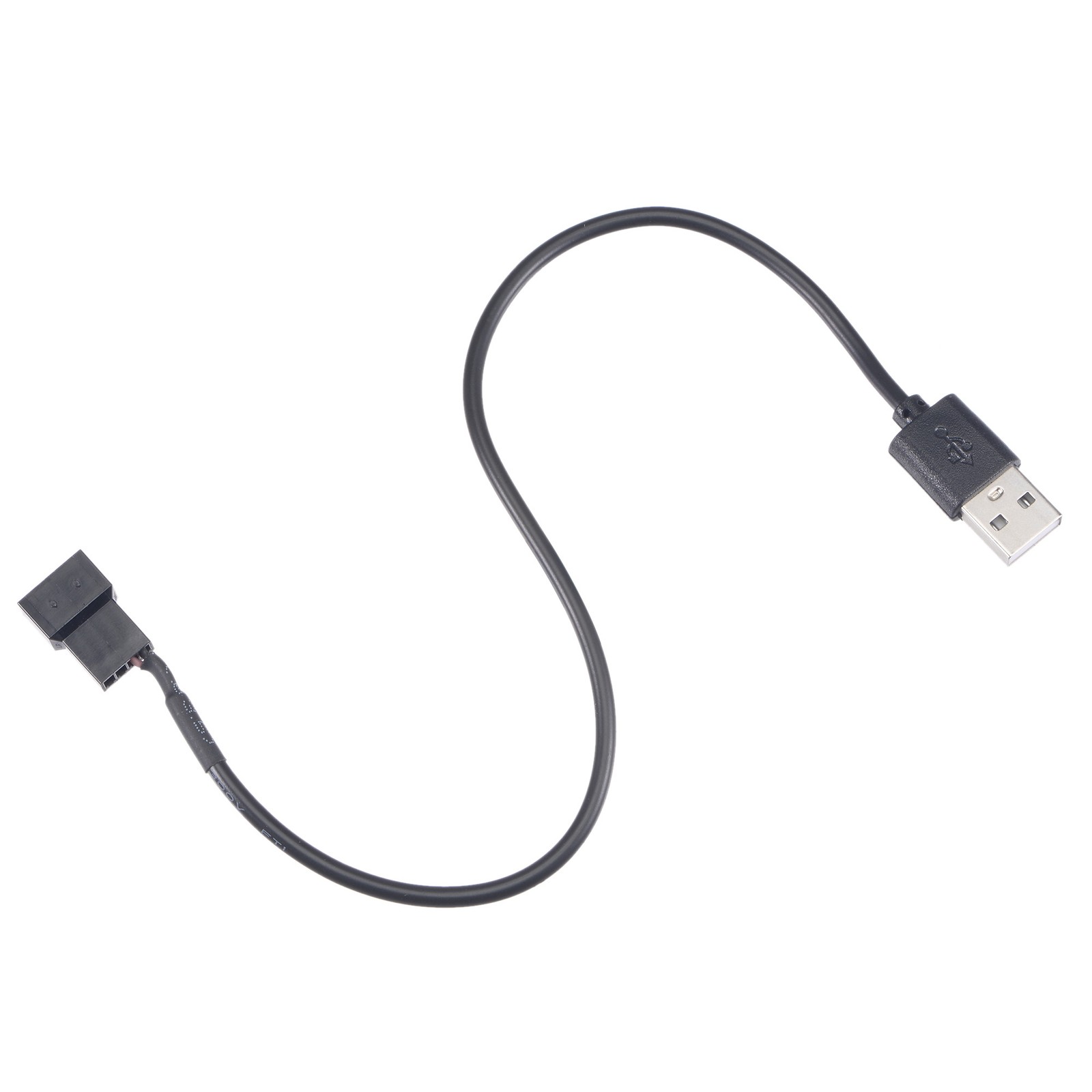 Fan Power Supply Cable USB 2.0 A Type to a 3 Pin or 4 Pin Output 11.8"