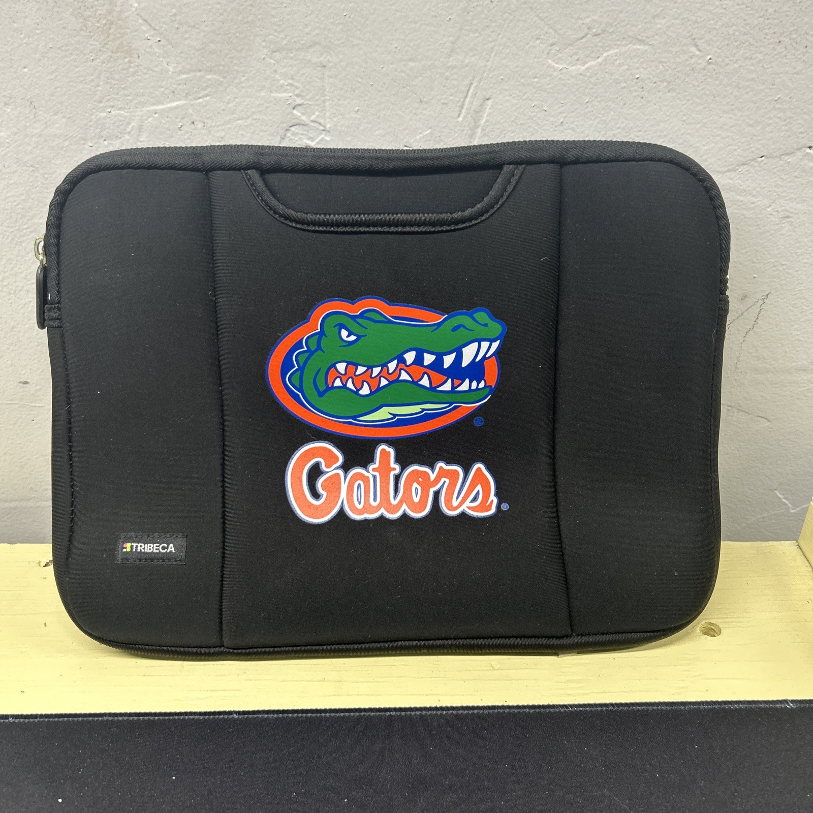 Tribeca University Of Florida Gators Black Laptop Sleeve Bag 2 Pockets 15x10