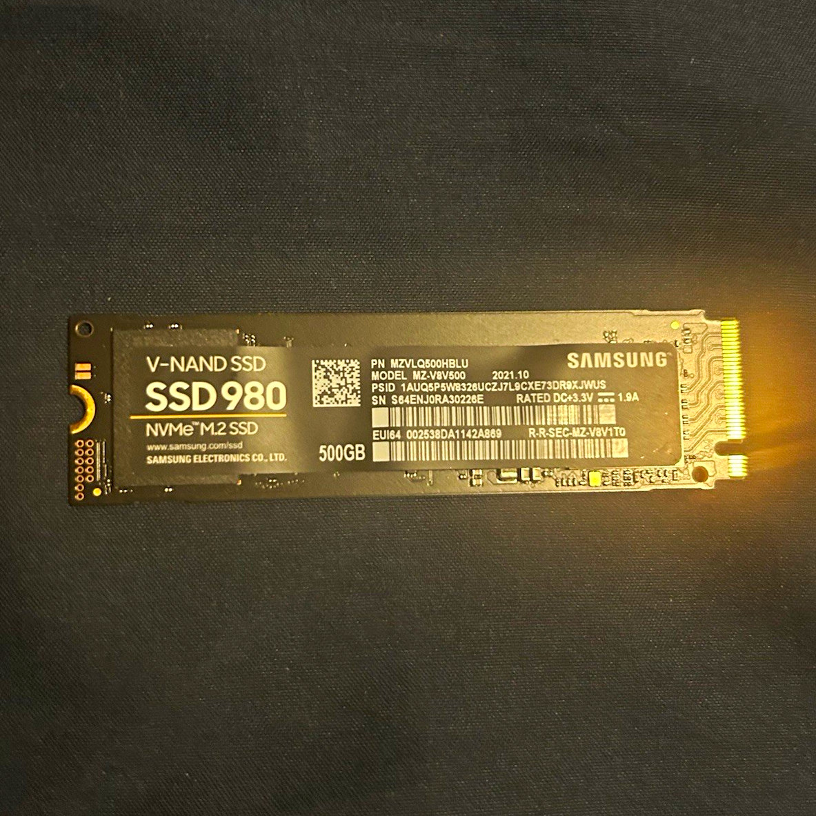 Samsung SSD 980 500GB M.2 NVMe Internal SSD V-NAND MZ-V8V500