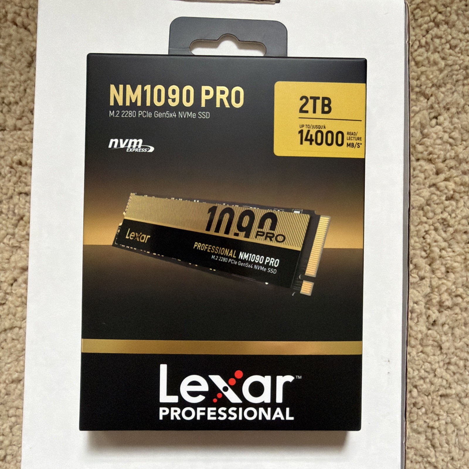 Lexar SSD LNM-1090Pro 2TB M.2 NVMe High Speed PCIe Gen5 LNM109P002T-RNNNG NIB