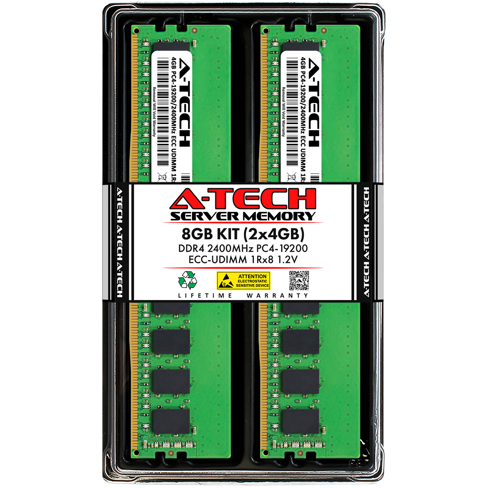 8GB 2x 4GB PC4-2400 ECC UDIMM Lenovo ThinkSystem ST50 Memory RAM