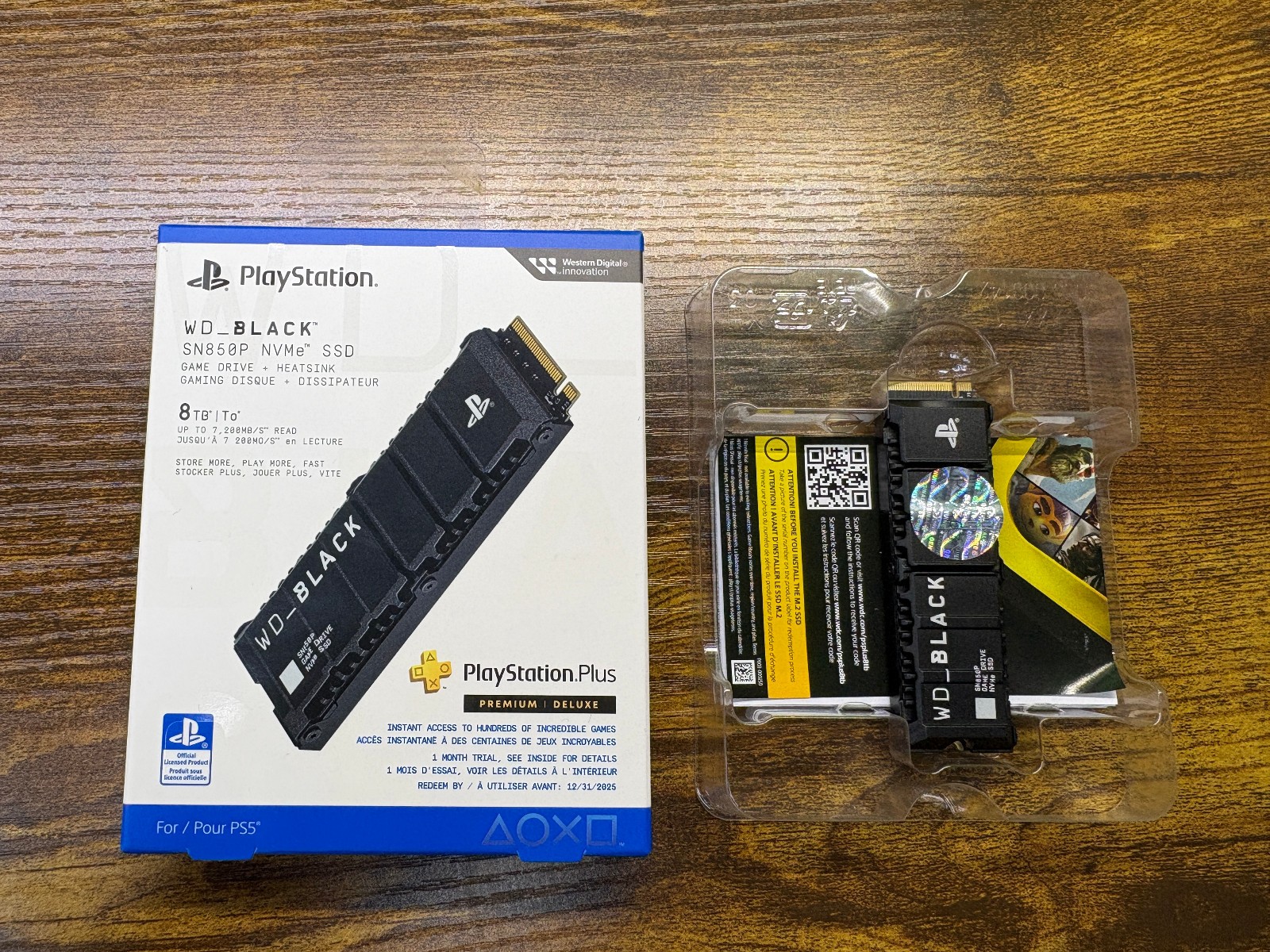 WD Black SN850P 8TB NVMe SSD Official PS5 Storage Open Box Fast UPS Shipping