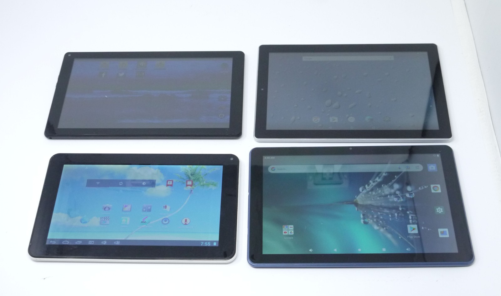 Lot of 4 Working Large 10" Android Tablets - RCA / Nextbook / Diamond Resorts