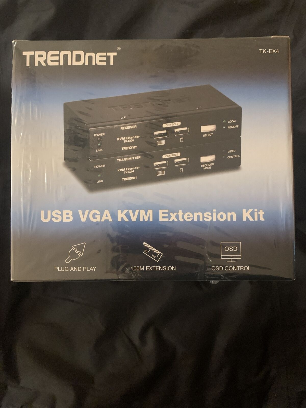 TRENDnet TK-EX4 USB VGA KVM Extension Kit NEW SEALED IN BOX