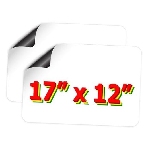 Blank Magnets for Cars (17 in x 12 in) - 2 Pack 17 in x 12 in (43cm x 29.5cm)