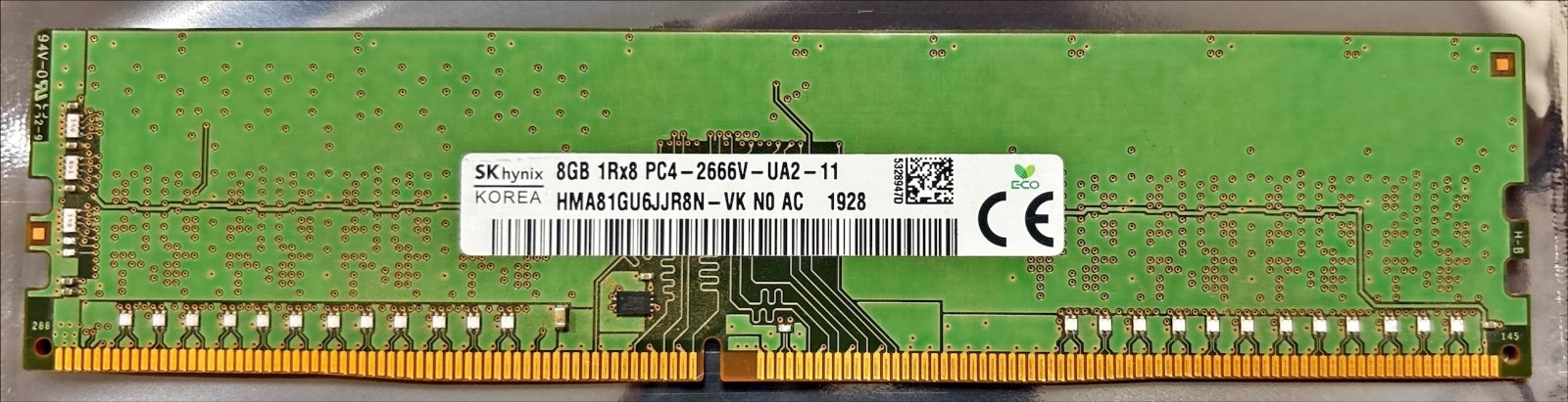 SK hynix HMA81GU6JJR8N-VK 8GB DDR4-2666 Desktop UDIMM RAM