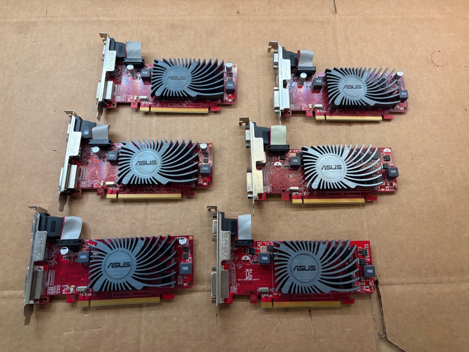 LOT OF 6 ASUS AMD Radeon HD6450 EAH6450 1GB DDR3 DVI HDMI VGA PCIe Video Card