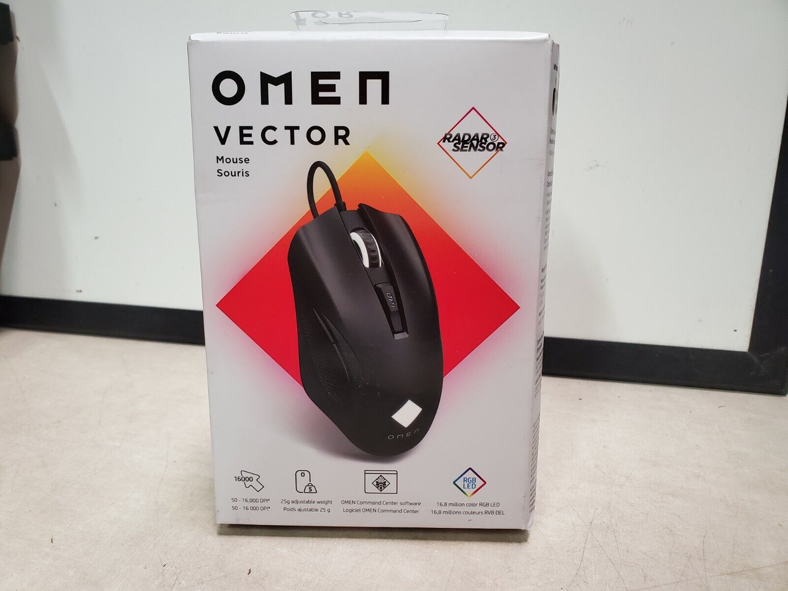 Factory Sealed HP OMEN - Vector Wired Gaming Mouse - Black