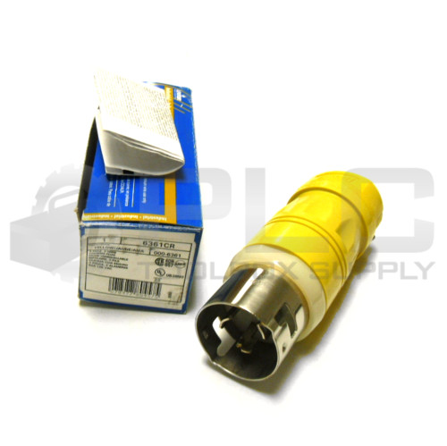NEW LEVITON 6361-CR 50A 2P 3W LOCKING PLUG 6361CR