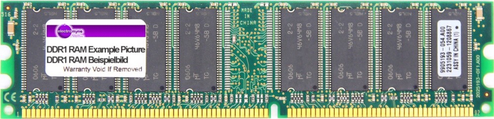 512MB Micron DDR-400 RAM PC3200U-30331-Z CL3 MT16VDDT6464AG-40BG6 HP 326668-041