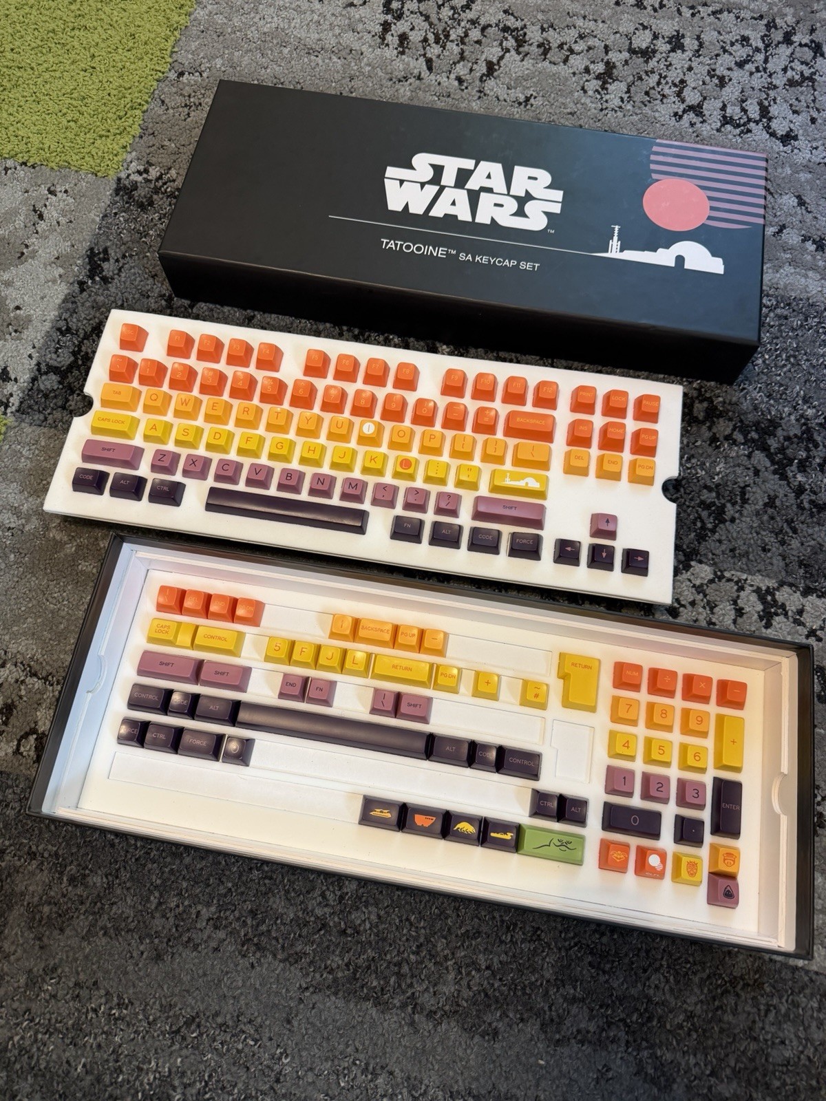 Star Wars Tatooine ABS Double Shot Keycaps Set Novelkeys