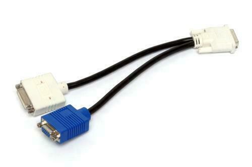 5 X  X2026 DVI-I(Male) to DVI-D / VGA (Female) Y-Splitter Monitor Cable