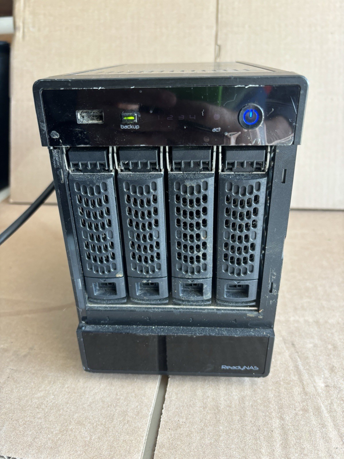 Netgear ReadyNAS 4 RND-4A RNDP4000 Advanced Network Tested For Power Only
