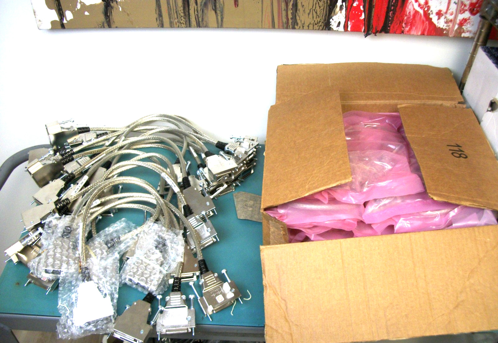 LOT OF 19 - CISCO 72-2632-01 REV BO 41826 Stack Cables. NEW. Never Installed.