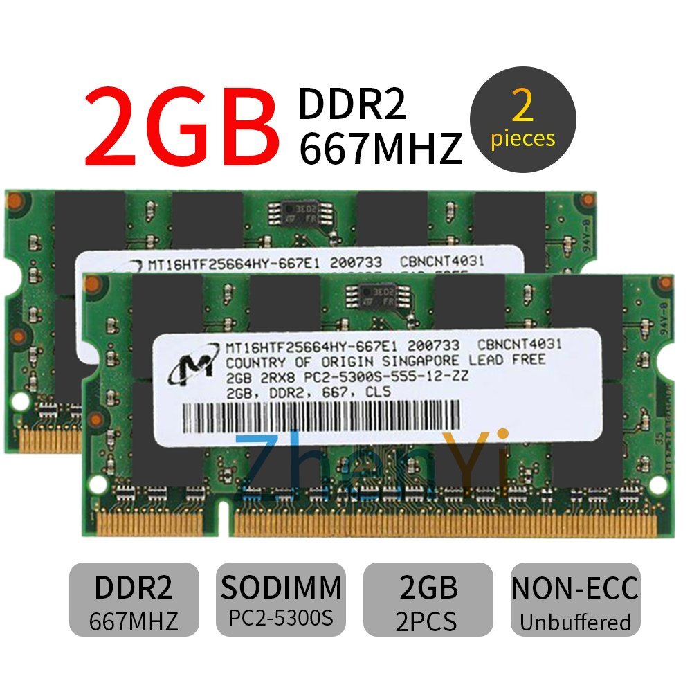 16GB 8GB 4GB 2GB DDR2 667MHz PC2-5300S 200Pin SODIMM Laptop Memory LOT AB