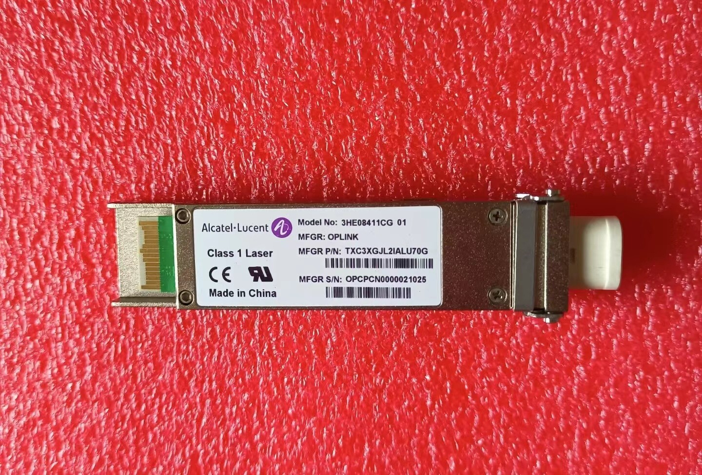 Alcatel-Lucent  3HE08411CG XFP 10GBASE-ZR  CWDM 1591nm 70km