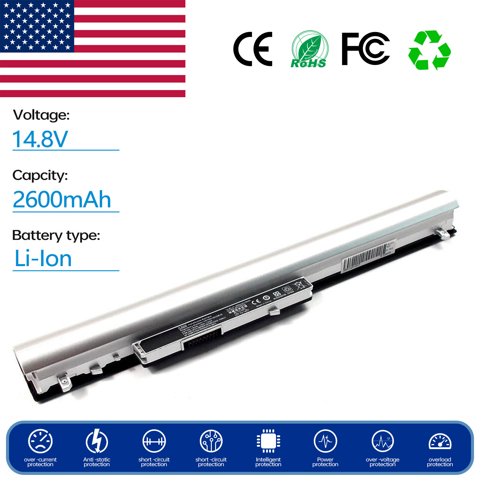 Battery for HP Pavilion 14-N000EJ 14-N000SA 14-N000SC 14-N001AX 15-N034SR