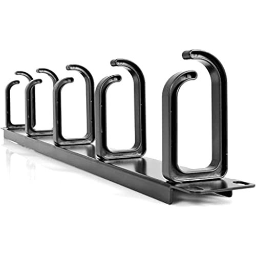 StarTech.com 1U 19” Server Rack Cable MGT Panel w/ D-Ring Hooks TAA CABLMANAGER2