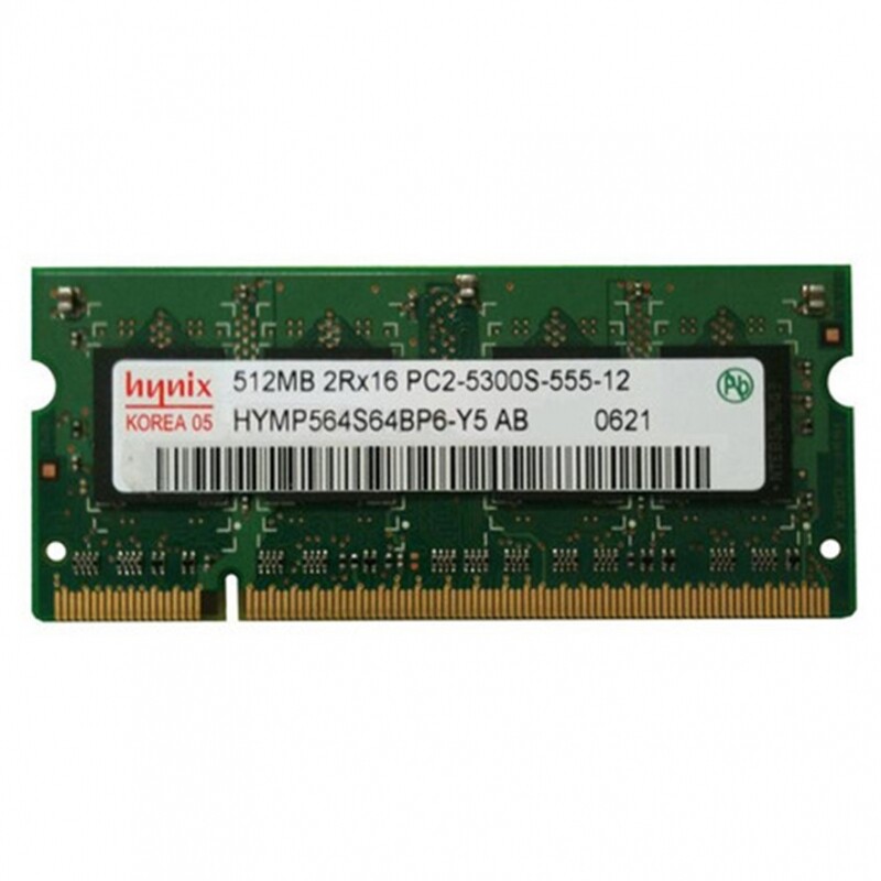 Hynix 512MB DDR2 SODIMM RAM Module PC2-5300S-555-12 HYMP564S64BP6-Y5