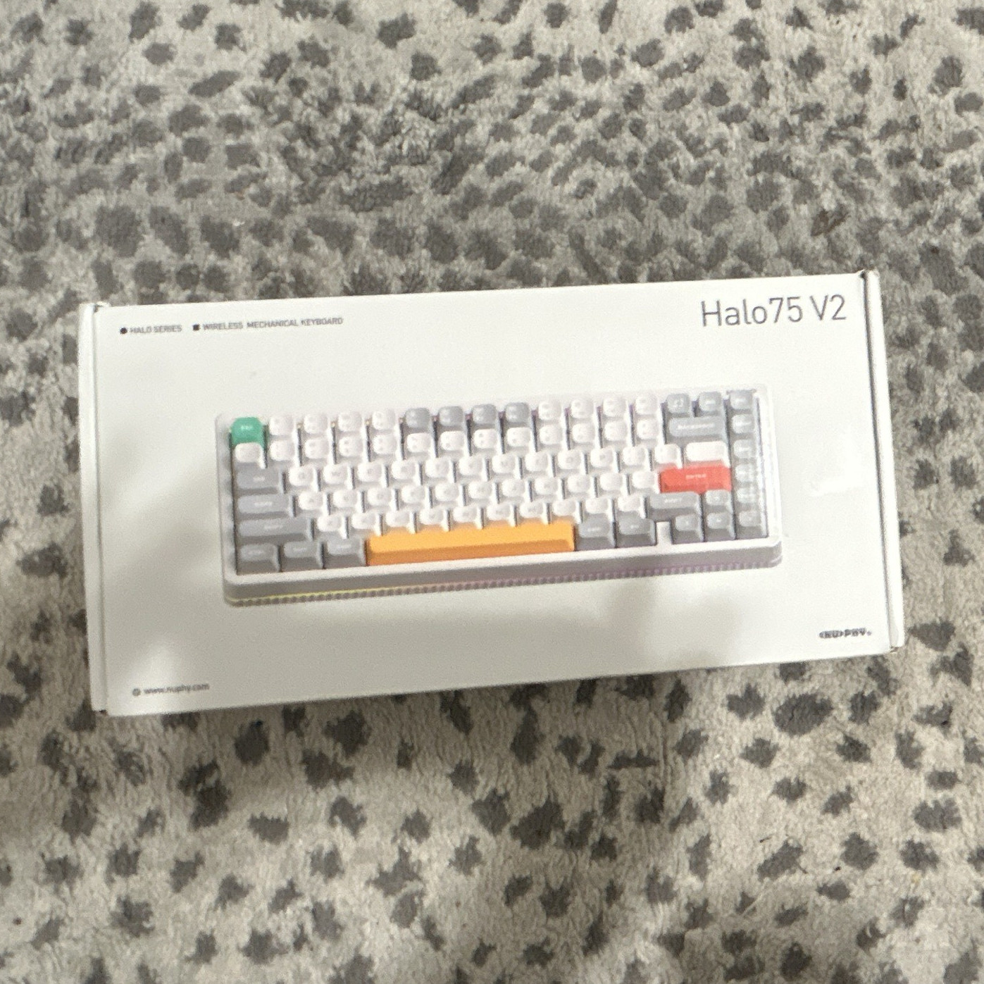 NuPhy Halo75 V2 Mechanical Illuminated Aluminum Keyboard White QWERTY BT