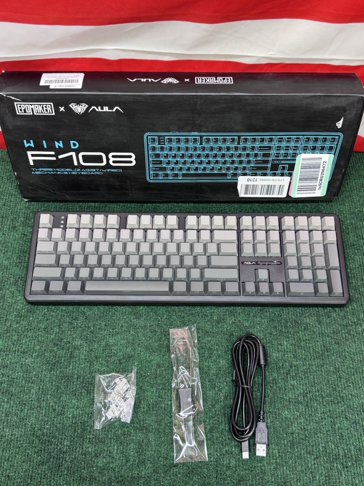 EPOMAKER X Aula F108 Wireless Gaming Keyboard  Full Size Mechanical Keyboard