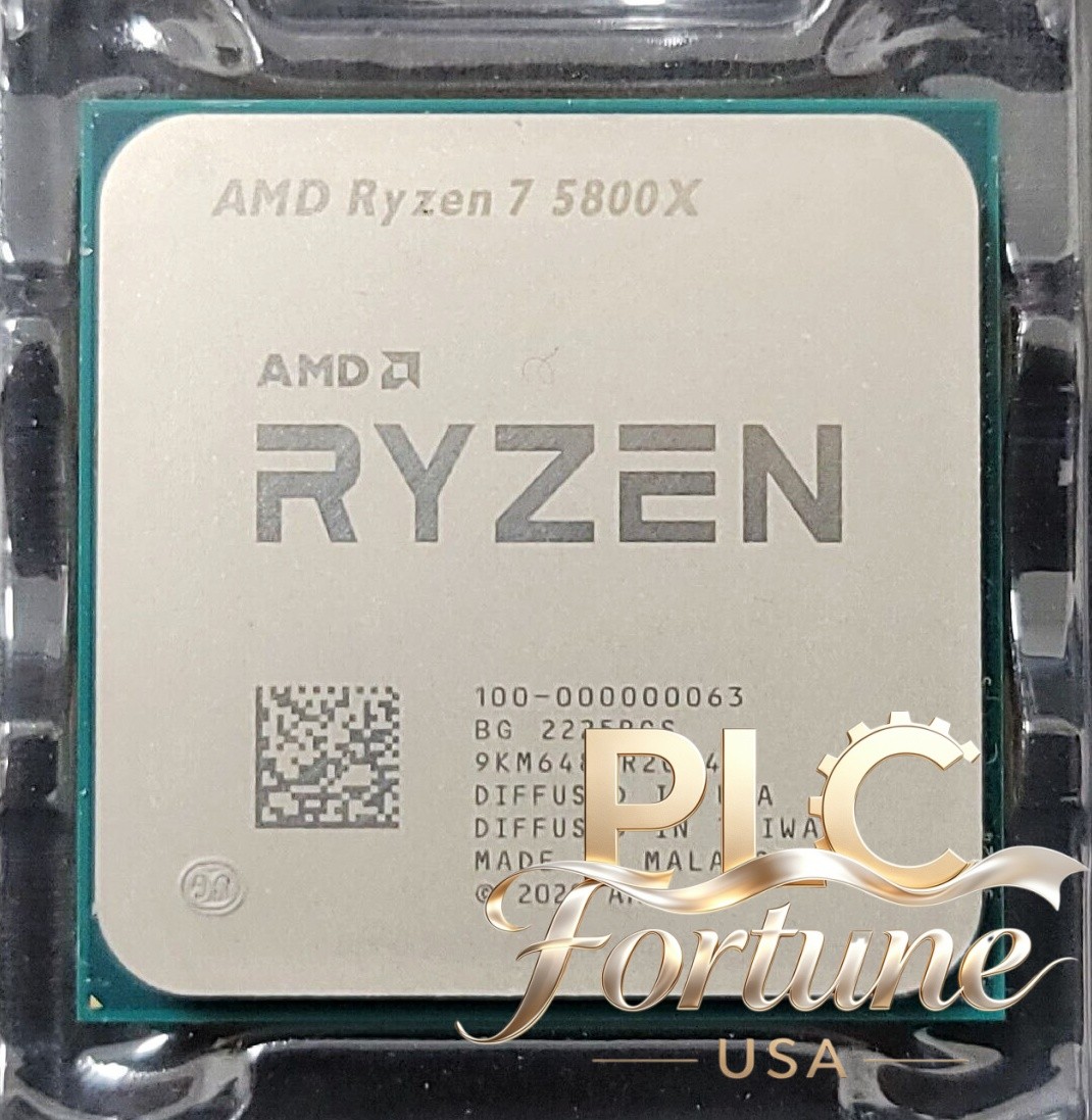Used AMD Ryzen 7 5800X R7 5800X 8-Core 16Thr 3.8GHz 32M AM4 105W CPU Processor