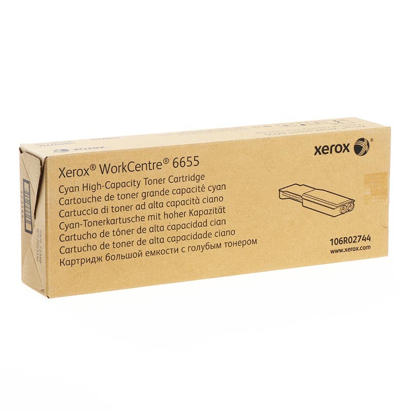 Genuine Xerox 106R02744 (106R2744) Cyan High Capacity Toner - Factory Sealed
