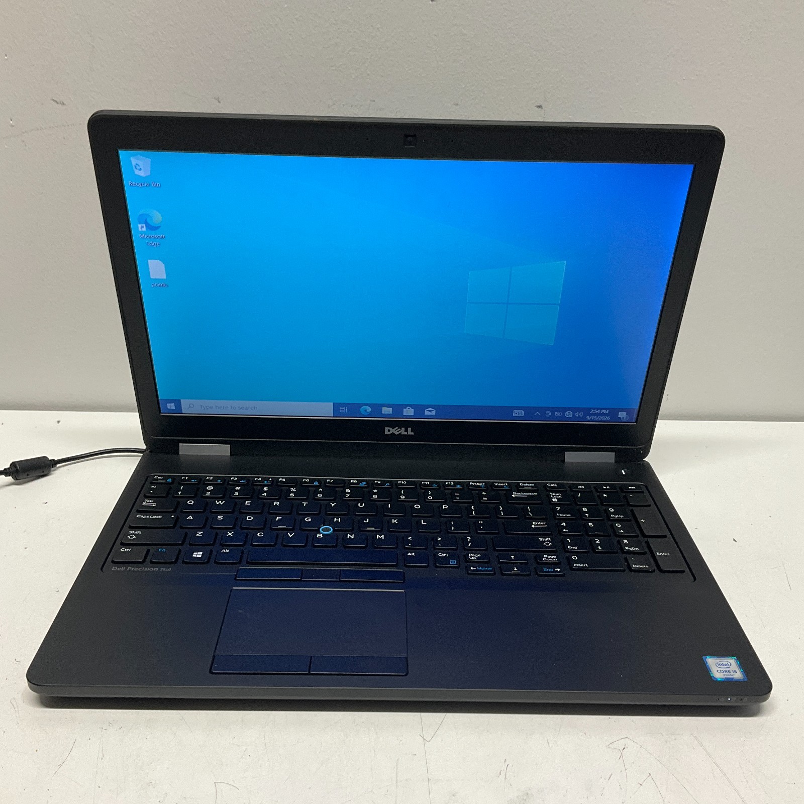 Dell Precision 3510 15.6" Intel i5-6440HQ 8GB 500GB HDD Windows 10 Pro NO BATT