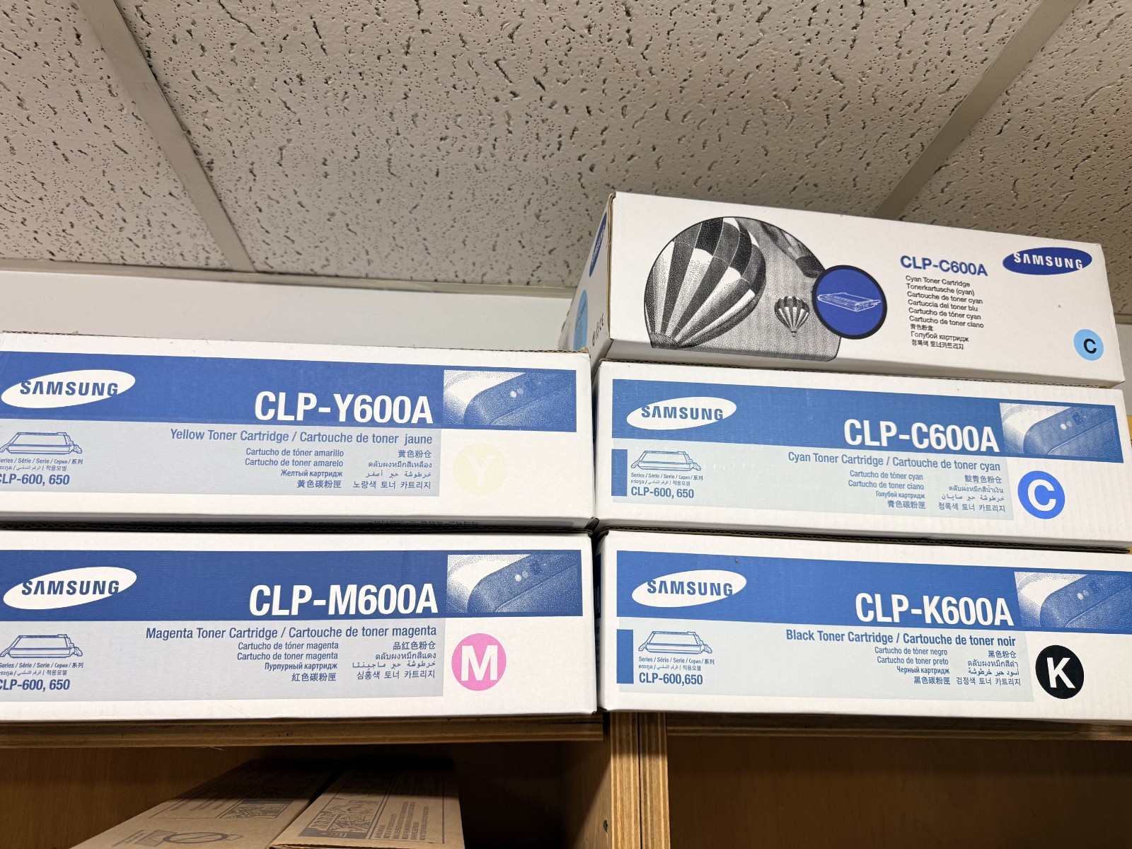 Samsung all color toners CLP-600A black, cyan, magenta, yellow 