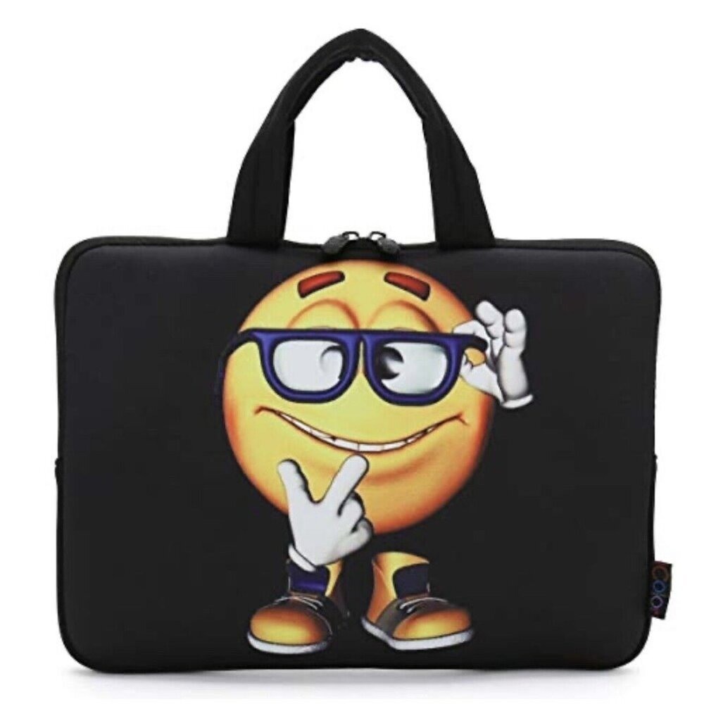 Emoji Yellow Boy Neoprene Laptop Computer Case
