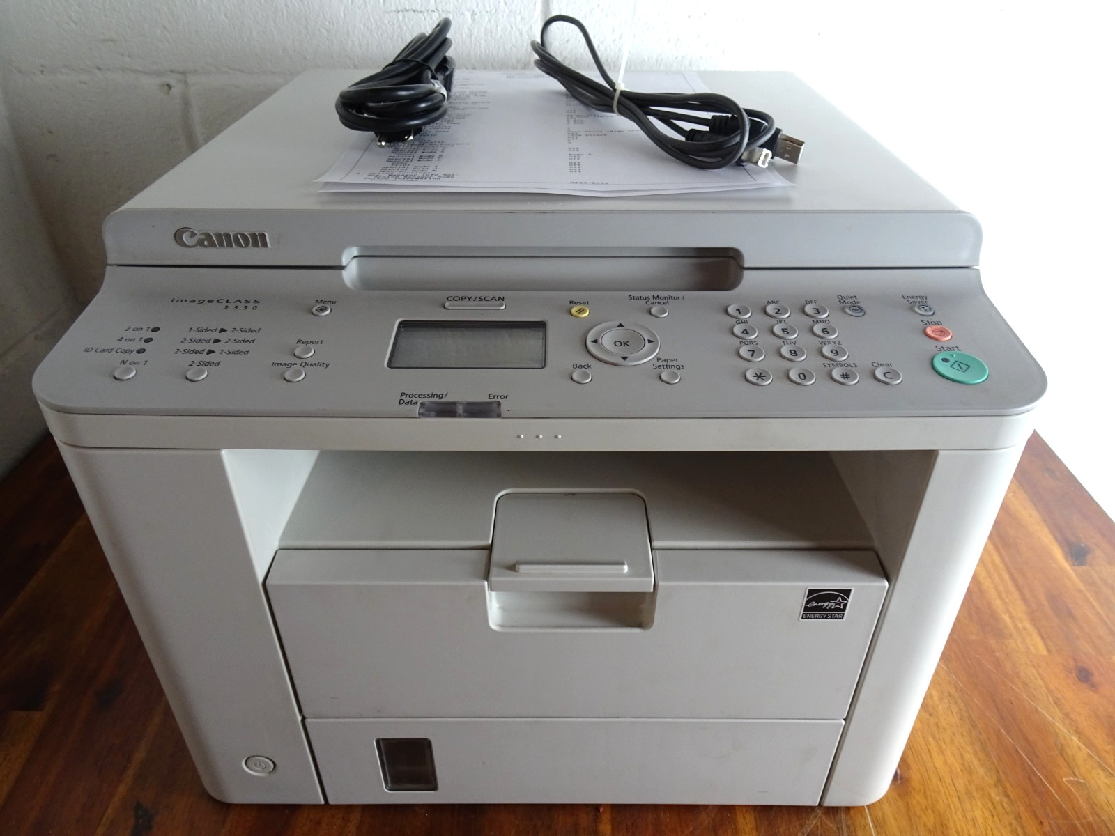 Canon imageCLASS D530 Monochrome Laser Printer with Toner Tested only 4,348 Pgs