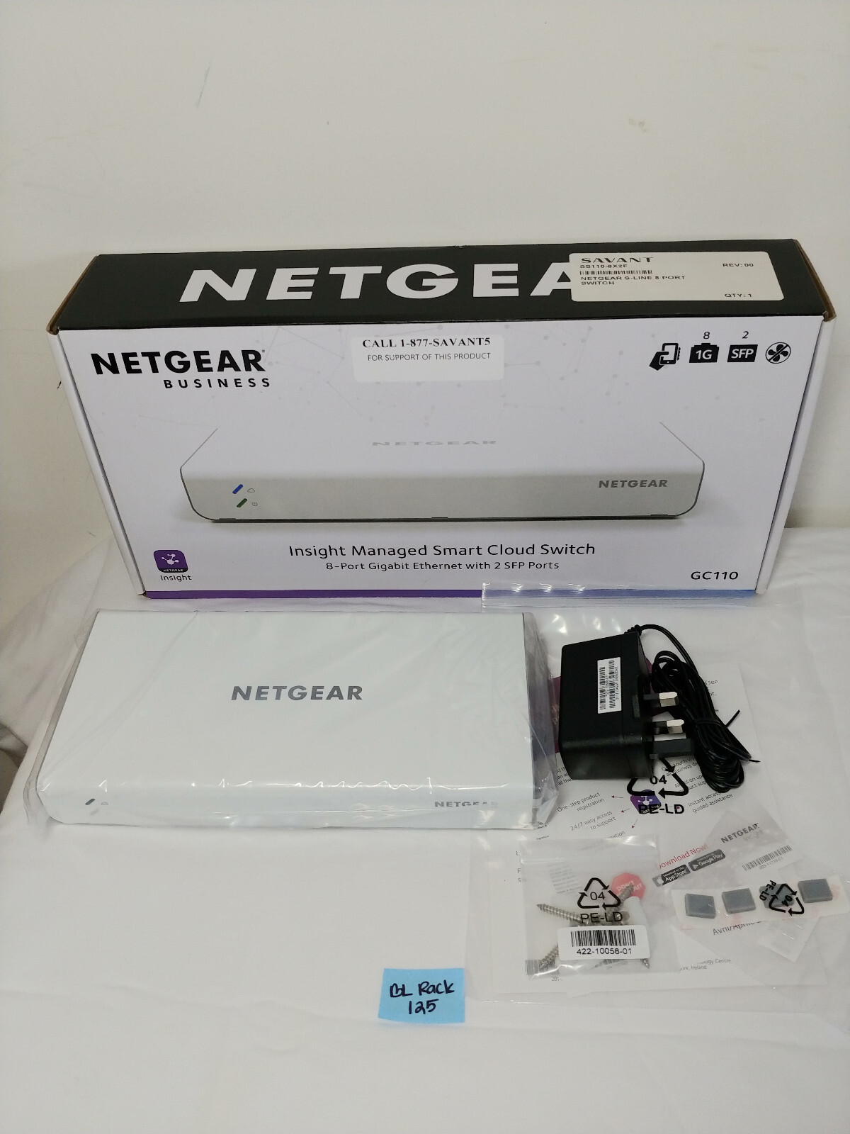 Netgear Insight Vizn GC110 8 port Lan + 2 x SFP Smart Cloud Managed Switch