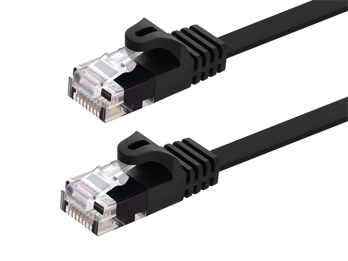 Monoprice Cat5e Flat Ethernet Patch Cable Snagless, RJ45, Stranded, 350MHz 50ft